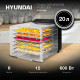 Сушилка для овощей и фруктов Hyundai HYFD-8800 черный