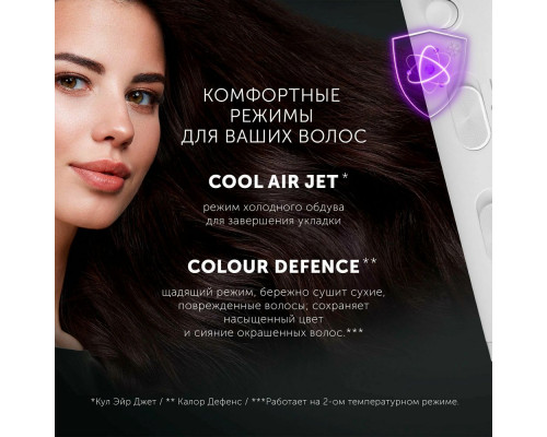 Фен Polaris PHD 2044Ti белый/серый