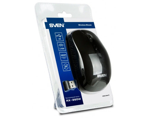 Мышь Sven RX-260W Wireless Black Мышь Sven RX-260W Wireless Black
