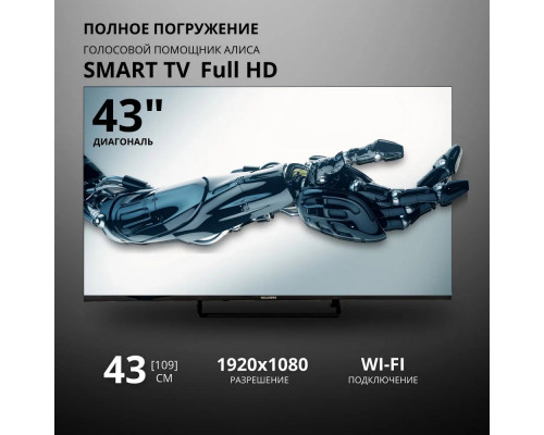 Телевизор HOLLEBERG HGTV-LED43FHDS102T2