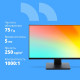 Монитор 27" CBR LCD MF-2706 безрамочный, IPS, FHD, 75Гц, 1*HDMI, 1*VGA, FreeSync, черный, кабели 1* HDMI+1*VGA1.5м в комплекте (LCD-MF2706-OPC)
