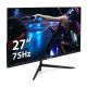 Монитор 27" ExeGate EZ2707TA ProSmart IPS 1920x1080, 75 Гц, 5 мс, 16:9, 250 кд/м², 1xHDMI 1.4, 1xD-Sub, 1xDisplayPort, 3.5 мм, черный (EX297649RUS)