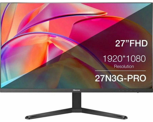 Монитор 27" Hisense 27N3G-PRO IPS 1920x1080, 100 Гц, 5 мс, 16:9, 250 кд/м2, HDMI, VGA, черный Монитор 27" Hisense 27N3G-PRO IPS 1920x1080, 100 Гц, 5 мс, 16:9, 250 кд/м2, HDMI, VGA, черный