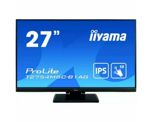Монитор 27" Iiyama ProLite T2754MSC-B1AG IPS 1920x1080, 60 Гц, 4 мс, 16:9, 300 кд/м², 1xHDMI, 1xVGA, 2xUSB, 2x2 Вт, черный Монитор 27" Iiyama ProLite T2754MSC-B1AG IPS 1920x1080, 60 Гц, 4 мс, 16:9, 300 кд/м², 1xHDMI, 1xVGA, 2xUSB, 2x2 Вт, черный