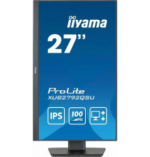 Монитор 27" Iiyama ProLite XUB2792QSU-B6 IPS 2560x1440, 100 Гц, 0.4 мс, 16:9, 250 кд/м², 1xHDMI, 1xDP, 4xUSB-A, 1x3.5 мм, 2x2 Вт, черный