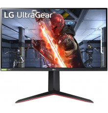 Монитор 27" LG UltraGear 27GN65R-B IPS 1920x1080, 144 Гц, 1 мс, 16:9, 300 кд/м2, 1хHDMI, 1хDP, черный/красный