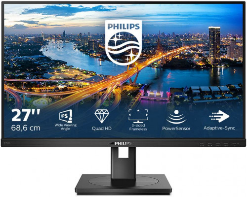 Монитор 27" Philips 275B1 IPS 2560x1440, 75 Гц, 4 мс, 300 кд/м2, 16:9, 1xHDMI, 1xDP, выход на наушники, черный Монитор 27" Philips 275B1 IPS 2560x1440, 75 Гц, 4 мс, 300 кд/м2, 16:9, 1xHDMI, 1xDP, выход на наушники, черный