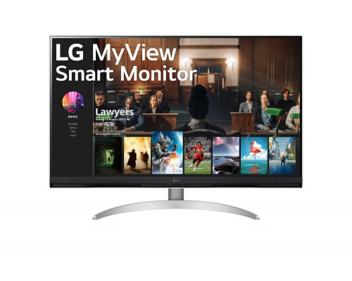 Монитор 31.5" LG 32SQ700S-W VA 3840x2160, 60 Гц, 5 мс, 16:9, 250 кд/м2, 2хHDMI, 1хUSB Type-C, белый и серебристый Монитор 31.5" LG 32SQ700S-W VA 3840x2160, 60 Гц, 5 мс, 16:9, 250 кд/м2, 2хHDMI, 1хUSB Type-C, белый и серебристый