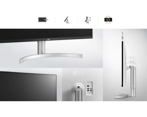 Монитор 31.5" LG 32UN650-W IPS 3840x2160, 60 Гц, 5 мс, 16:9, 350 кд/м2, 2хHDMI, 1хDP, выход на наушники, белый Монитор 31.5" LG 32UN650-W IPS 3840x2160, 60 Гц, 5 мс, 16:9, 350 кд/м2, 2хHDMI, 1хDP, выход на наушники, белый