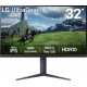 Монитор 31.5" LG UltraGear 32GS85Q-B IPS 2560x1440, 180 Гц, 1 мс, 16:9, 350 кд/м2, 2хHDMI, 1хDP, выход на наушники, черный