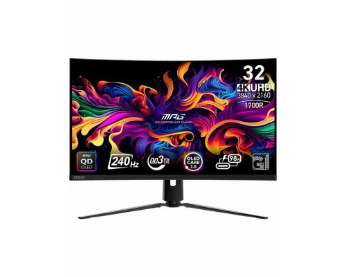 Монитор 31.5" MSI MPG 321CURX QD-OLED 3840x2160, 240 Гц/0.03 мс/16:9/250 кд/м²/2xHDMI/DP, 2xUSB/USB-C, изогнутый R1700, черный 9S6-3DD64T-003 Монитор 31.5" MSI MPG 321CURX QD-OLED 3840x2160, 240 Гц/0.03 мс/16:9/250 кд/м²/2xHDMI/DP, 2xUSB/USB-C, изогнутый R1700, черный 9S6-3DD64T-003
