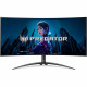 Монитор 34" Acer Predator X34Xbmiiphuzx OLED 3440x1440, 240 Гц, 0.03 мс, 21:9, 275 кд/м2, 2xHDMI, 1хDP, USB-C, 2хUSB изогнутый, черный (UM.CXXEE.X01)