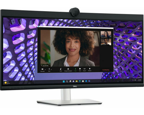 Монитор 34" Dell P3424WEB IPS 3440x1440, 60 Гц, 5 мс, 21:9, 300 кд/м2, 1хHDMI, 1хDP, 2хUSB-C, RJ-45, выход на наушники, черный/серебристый