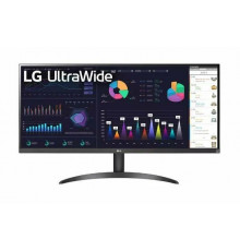 Монитор 34" LG UltraWide 34WQ500-B, 2560x1080, IPS, 100Гц, 1хHDMI, 1хDP, черный