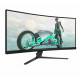 Монитор 34" Philips 34M2C3500L VA 3440x1440, 180 Гц, 1 мс, 21:9, 300 кд/м², 2xHDMI, 1xDP, 1x3.5 мм, изогнутый R1500, черный