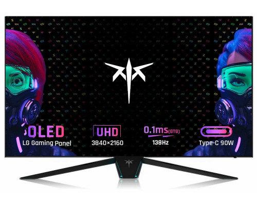 Монитор 42" KTC G42P5 OLED 3840x2160, 138 Гц, 0.1 мс, 16:9, 600 кд/м2, 2xHDMI, 1xDP, 1xUSB-C, 2xUSB, 1x3.5 мм, белый,без подставки Монитор 42" KTC G42P5 OLED 3840x2160, 138 Гц, 0.1 мс, 16:9, 600 кд/м2, 2xHDMI, 1xDP, 1xUSB-C, 2xUSB, 1x3.5 мм, белый,без подставки