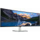 Монитор 49" Dell UltraSharp U4924DW IPS 5120x1440, 60 Гц, 5 мс, 32:9, 350 кд/м2, 2xHDMI, 1xDP, изогнутый, черный и серебристый/черный