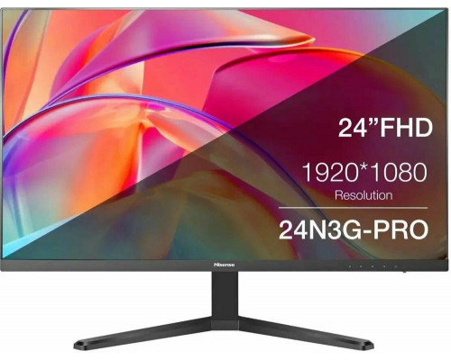 Монитор 23.8" Hisense 24N3G-PRO IPS 1920x1080, 100 Гц, 5 мс, 16:9, 250 кд/м2, 1хHDMI, 1хVGA, черный Монитор 23.8" Hisense 24N3G-PRO IPS 1920x1080, 100 Гц, 5 мс, 16:9, 250 кд/м2, 1хHDMI, 1хVGA, черный