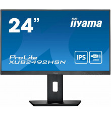 Монитор 23.8" Iiyama ProLite XUB2492HSN-B5 черный IPS LED 16:9 HDMI M/M матовая HAS Piv 250cd 178гр/178гр 1920x1080 75Hz DP FHD USB 5.6кг