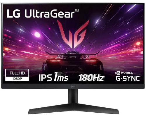Монитор 23.8" LG UltraGear 24GS60F-B IPS 1920x1080, 180 Гц, 1 мс, 16:9, 300 кд/м2, 1хHDMI, 1хDP, выход на наушники, черный Монитор 23.8" LG UltraGear 24GS60F-B IPS 1920x1080, 180 Гц, 1 мс, 16:9, 300 кд/м2, 1хHDMI, 1хDP, выход на наушники, черный