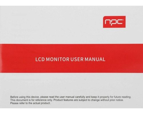 Монитор 23.8" NPC MQ2409-A VA 1920x1080, 75 Гц, 5 мс, 16:9, 250 кд/м2, 1хHDMI, 1хVGA, черный Монитор 23.8" NPC MQ2409-A VA 1920x1080, 75 Гц, 5 мс, 16:9, 250 кд/м2, 1хHDMI, 1хVGA, черный