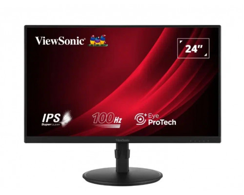 Монитор 23.8" Viewsonic VA2408-HDJ IPS 1920x1080, 100 Гц, 5 мс, 16:9, 250 кд/м², 1xHDMI, 1xDP, 1xVGA, 1x3.5 мм, черный Монитор 23.8" Viewsonic VA2408-HDJ IPS 1920x1080, 100 Гц, 5 мс, 16:9, 250 кд/м², 1xHDMI, 1xDP, 1xVGA, 1x3.5 мм, черный