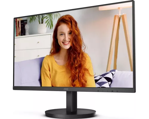 Монитор 23.8" AOC 24B3HMA2 VA 1920x1080, 100 Гц, 4 мс, 16:9, 250 кд/м2, 1xHDMI, 1xVGA, выход на наушники, черный