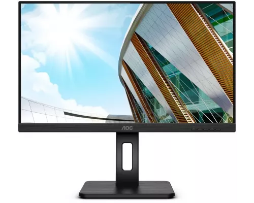 Монитор 23.8" AOC 24P2Q IPS 1920x1080, 75 Гц, 4 мс, 16:9, 250 кд/м2, 1xHDMI, 1xDP, 1x3.5 мм, черный