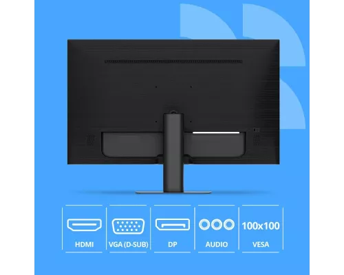 Монитор 23.8" CBR LCD MF-2402 безрамочный, IPS, FHD, 75Гц, Динамики, 1*DP/1*HDMI, FreeSync, черный, кабели DP+HDMI+VGA 1.5м в компл [LCD-MF2402-OPC]