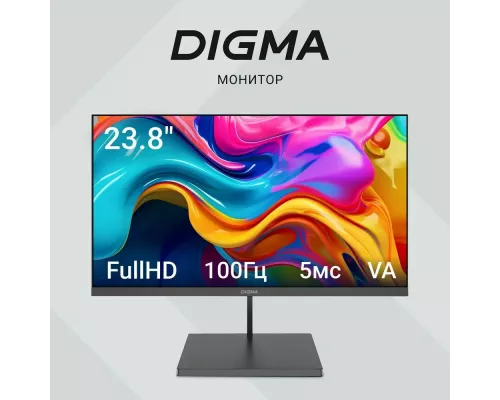 Монитор 23.8" Digma Progress 24A501F VA 1920x1080 100Hz 8ms 16:9 HDMI VGA M/M матовая 250cd 178гр/178гр  G-Sync FreeSync  3кг (DM24VB02)