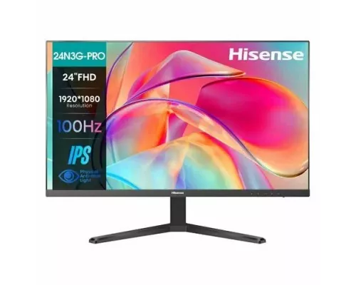 Монитор 23.8" Hisense 24N3G-PRO IPS 1920x1080, 100 Гц, 5 мс, 16:9, 250 кд/м2, 1хHDMI, 1хVGA, черный