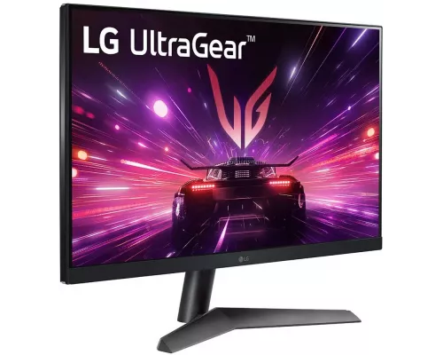 Монитор 23.8" LG UltraGear 24GS60F-B IPS 1920x1080, 180 Гц, 1 мс, 16:9, 300 кд/м2, 1хHDMI, 1хDP, выход на наушники, черный