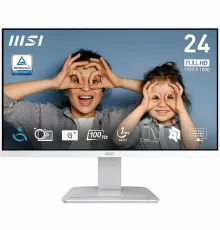 Монитор 23.8" MSI Pro MP2412W белый VA LED 16:9 HDMI M/M матовая 3000:1 250cd 178гр/178гр 1920x1080 100Hz DP FHD 2.9кг