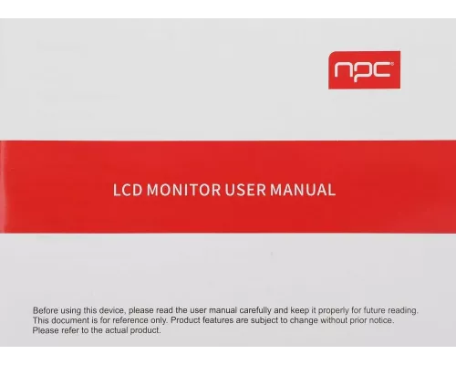 Монитор 23.8" NPC MQ2409-A VA 1920x1080, 75 Гц, 5 мс, 16:9, 250 кд/м2, 1хHDMI, 1хVGA, черный