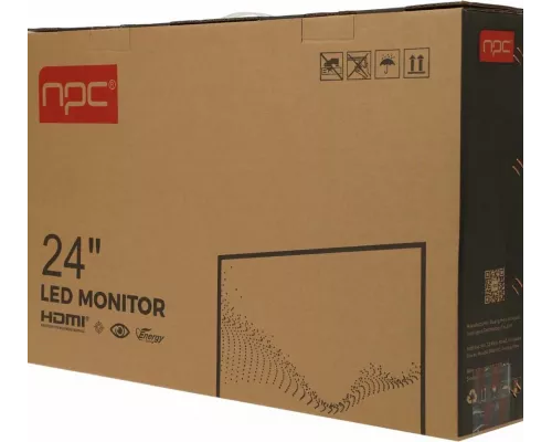 Монитор 23.8" NPC MQ2409-A VA 1920x1080, 75 Гц, 5 мс, 16:9, 250 кд/м2, 1хHDMI, 1хVGA, черный