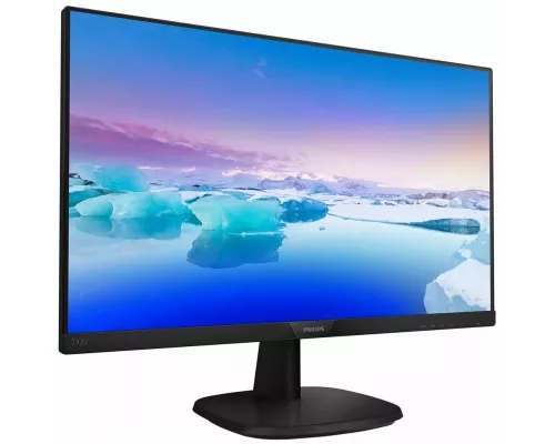 Монитор 23.8" Philips 243V7QDSB IPS 1920x1080, 75 Гц, 4 мс, 16:9, 250 кд/м2, 1xHDMI, 1xDVI, 1xVGA, черный