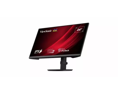 Монитор 23.8" Viewsonic VA2408-HDJ IPS 1920x1080, 100 Гц, 5 мс, 16:9, 250 кд/м², 1xHDMI, 1xDP, 1xVGA, 1x3.5 мм, черный