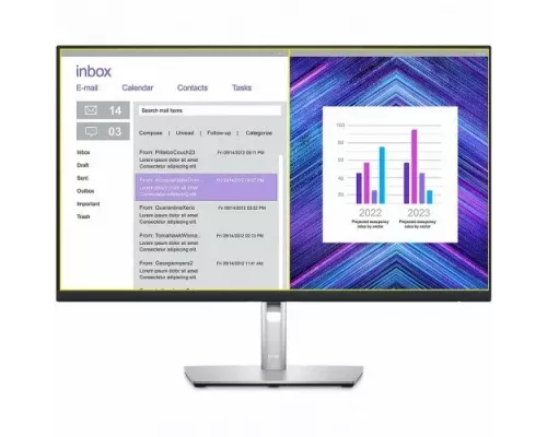 Монитор 27" Dell P2723DE IPS 2560x1440, 60 Гц, 5 мс, 16:9, 350 кд/м2, 1хHDMI, 2хDP, черный/серебристый