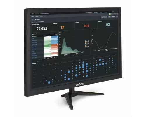 Монитор 27" ExeGate EB2700A (VA LED Grade A+, FHD, 1920x1080@75Гц, 16:9, 200cd/m2, 3000:1, 178°/178°, 5ms, D-Sub, HDMI, Flicker-free, кабель HDMI 1.5м