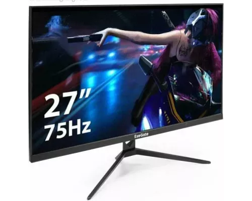 Монитор 27" ExeGate SmartView EZ2707A IPS 1920x1080, 75 Гц, 5 мс, 16:9, 250 кд/м2, 1хHDMI, 1хVGA, выход на наушники, черный