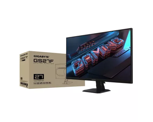 Монитор 27" Gigabyte GS27F IPS 1920x1080, 165 Гц, 1 мс, 16:9, 300 кд/м², 1xHDMI, 1xDisplayPort, черный (20VM0-GS27FBI-1EUR)