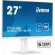 Монитор 27" Iiyama ProLite XUB2797QSN-W1 IPS 2560x1440, 100 Гц, 1 мс, 16:9, 250 кд/м², 1xHDMI, 1xDP, 3xUSB-A, 1xUSB-C, 1x3.5 мм, 2x2 Вт, белый