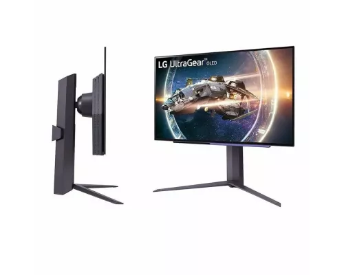 Монитор 27" LG UltraGear 27GR95QE-B OLED 2560x1440, 240 Гц, 0.03 мс, 16:9, 1000 кд/м2, 2хHDMI, 1хDP, черный