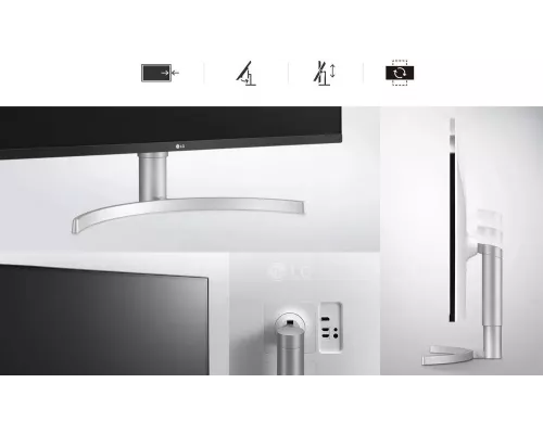 Монитор 31.5" LG 32UN650-W IPS 3840x2160, 60 Гц, 5 мс, 16:9, 350 кд/м2, 2хHDMI, 1хDP, выход на наушники, белый