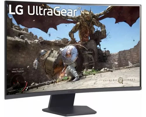 Монитор 31.5" LG UltraGear 32GS60QC-B VA 2560x1440, 180 Гц, 1 мс, 16:9, 300 кд/м², 2xHDMI, 1xDisplayPort, черный