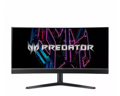 Монитор 34" Acer Predator X34Vbmiiphuzx OLED 3440x1440, 175 Гц, 0.1 мс, 21:9, 250 кд/м2, 2xHDMI, 1хDP, USB-C, изогнутый, черный