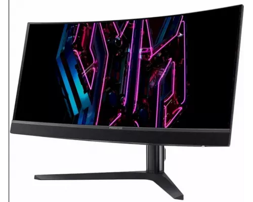 Монитор 34" Acer Predator X34Vbmiiphuzx OLED 3440x1440, 175 Гц, 0.1 мс, 21:9, 250 кд/м2, 2xHDMI, 1хDP, USB-C, изогнутый, черный