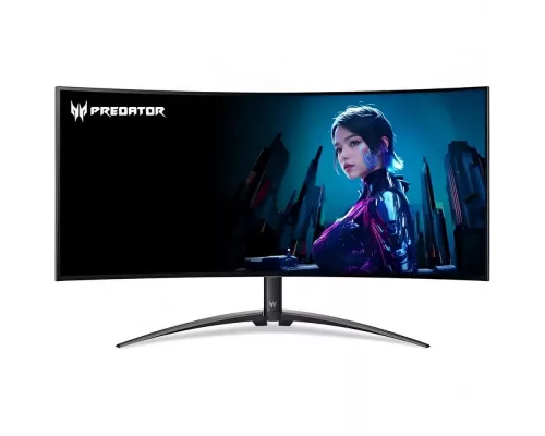 Монитор 34" Acer Predator X34Xbmiiphuzx OLED 3440x1440, 240 Гц, 0.03 мс, 21:9, 275 кд/м2, 2xHDMI, 1хDP, USB-C, 2хUSB изогнутый, черный (UM.CXXEE.X01)