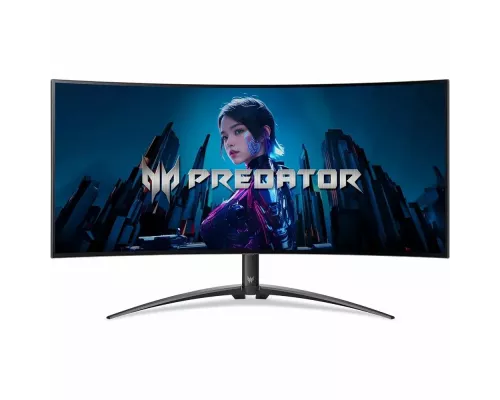 Монитор 34" Acer Predator X34Xbmiiphuzx OLED 3440x1440, 240 Гц, 0.03 мс, 21:9, 275 кд/м2, 2xHDMI, 1хDP, USB-C, 2хUSB изогнутый, черный (UM.CXXEE.X01)