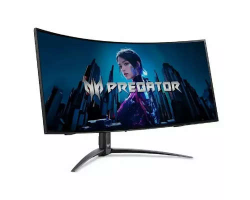 Монитор 34" Acer Predator X34Xbmiiphuzx OLED 3440x1440, 240 Гц, 0.03 мс, 21:9, 275 кд/м2, 2xHDMI, 1хDP, USB-C, 2хUSB изогнутый, черный (UM.CXXEE.X01)